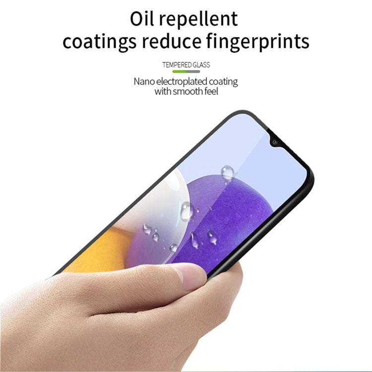 For Xiaomi Poco M6 MOFI 9H 2.5D Full Screen Tempered Glass Film(Black)