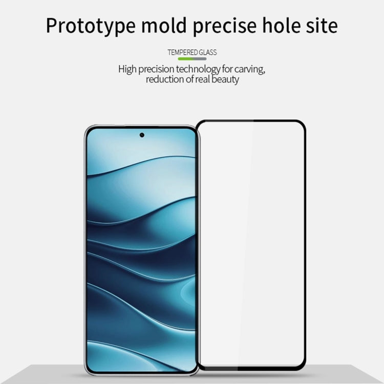 For Xiaomi Redmi Note 14 5G MOFI 9H 2.5D Full Screen Tempered Glass Film(Black)