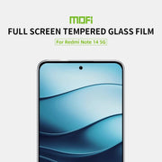 For Xiaomi Redmi Note 14 5G MOFI 9H 2.5D Full Screen Tempered Glass Film(Black)