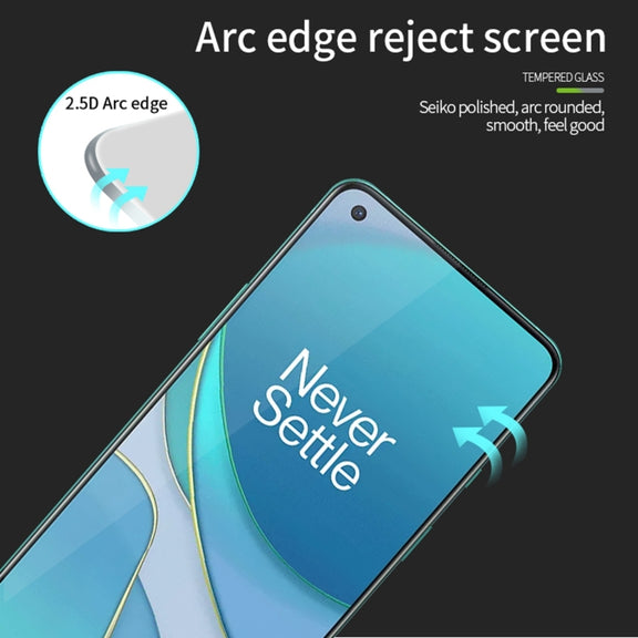 For OnePlus Nord CE3 MOFI 9H 2.5D Full Screen Tempered Glass Film(Black)