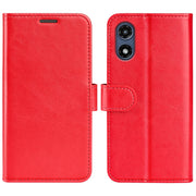 For Motorola Moto G Play 2024 R64 Texture Horizontal Flip Leather Phone Case(Red)