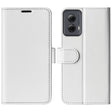 For Motorola Moto G Power 5G 2024 R64 Texture Horizontal Flip Leather Phone Case(White) - Motorola Cases by PMC Jewellery | Online Shopping South Africa | PMC Jewellery | Buy Now Pay Later Mobicred
