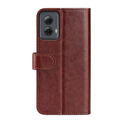 For Motorola Moto G Power 5G 2024 R64 Texture Horizontal Flip Leather Phone Case(Brown)