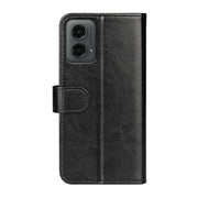 For Motorola Moto G 5G 2024 R64 Texture Horizontal Flip Leather Phone Case(Black)