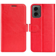 For Motorola Moto G 5G 2024 R64 Texture Horizontal Flip Leather Phone Case(Red)