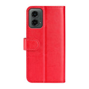 For Motorola Moto G 5G 2024 R64 Texture Horizontal Flip Leather Phone Case(Red)