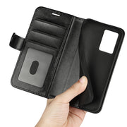 For Motorola Edge 5G 2024 R64 Texture Horizontal Flip Leather Phone Case(Black)