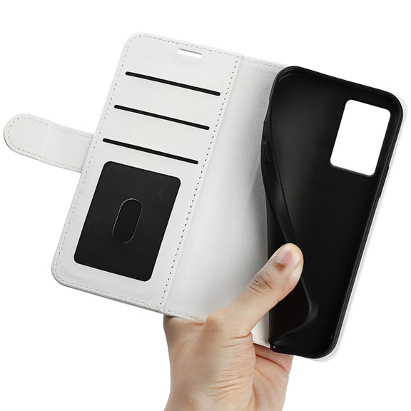 For Motorola Edge 5G 2024 R64 Texture Horizontal Flip Leather Phone Case(White)