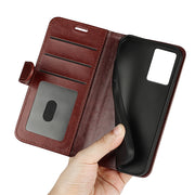 For Motorola Edge 5G 2024 R64 Texture Horizontal Flip Leather Phone Case(Brown)