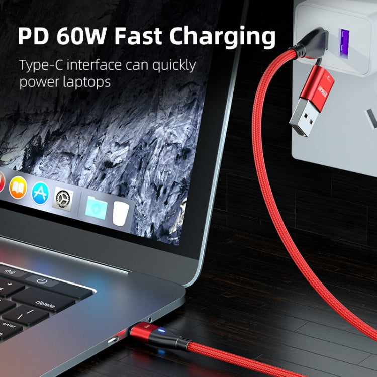 ENKAY 6-in-1 PD60W USB-A / Type-C to Type-C / 8 Pin / Micro USB Magnetic Fast Charging Cable, Cable Length:1m(Black)