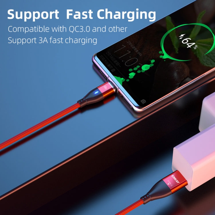 ENKAY 6-in-1 PD60W USB-A / Type-C to Type-C / 8 Pin / Micro USB Magnetic Fast Charging Cable, Cable Length:1m(Black)