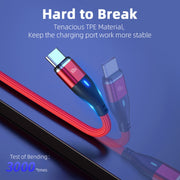 ENKAY 6-in-1 PD60W USB-A / Type-C to Type-C / 8 Pin / Micro USB Magnetic Fast Charging Cable, Cable Length:2m(Red)