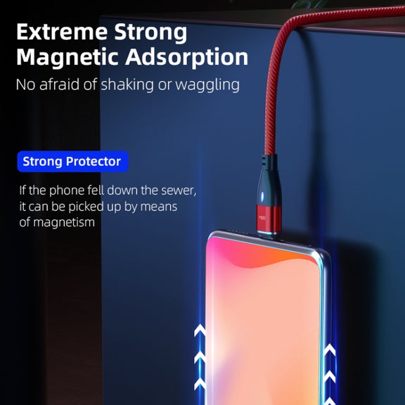 ENKAY 6-in-1 PD100W USB-A / Type-C to Type-C / 8 Pin / Micro USB Magnetic Fast Charging Cable, Cable Length:1m(Red)