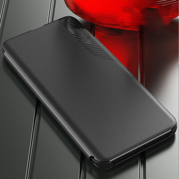 For Xiaomi Redmi 13C Attraction Flip Holder Leather Phone Case(Black)