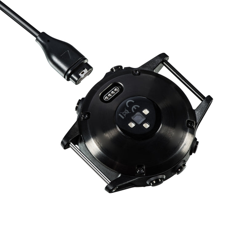 For Garmin Fenix 6X Type-C Port Watch Charger With Data Transmission(Black)