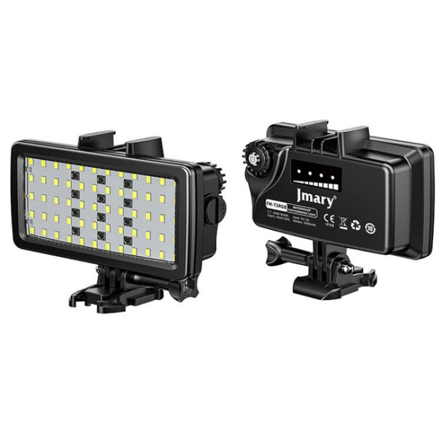 JMARY FM-72RGB Rechargeable Diving Photography RGB IPX8 Water-resistant Camera LED Fill Light