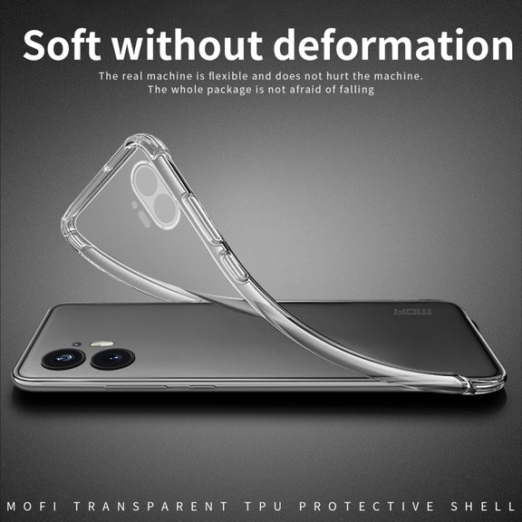 For Nothing Phone 2 MOFI Ming Series Ultra-thin TPU Phone Case(Transparent)