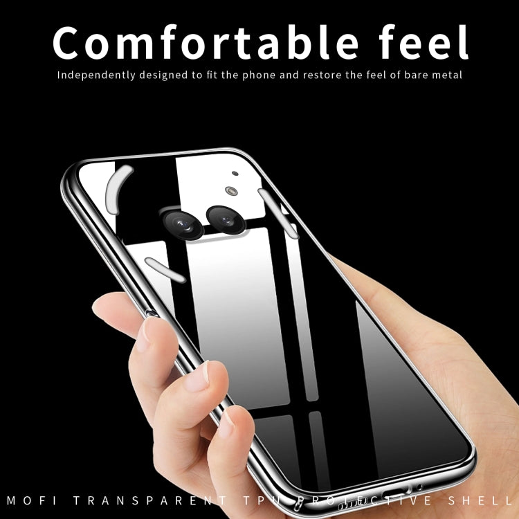 For Nothing Phone 2a MOFI Ming Series Ultra-thin TPU Phone Case(Transparent)