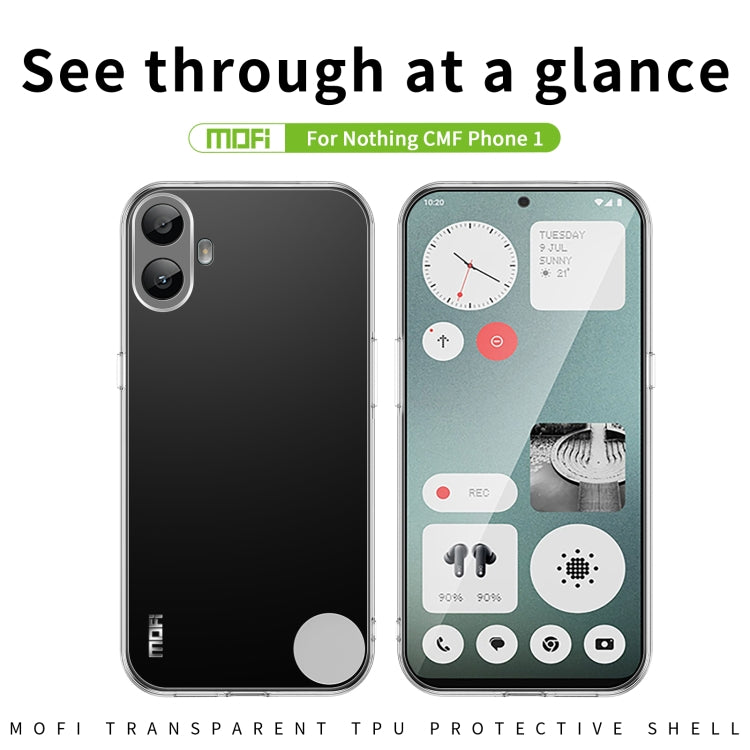 For Nothing CMF Phone 1 MOFI Ming Series Ultra-thin TPU Phone Case(Transparent)