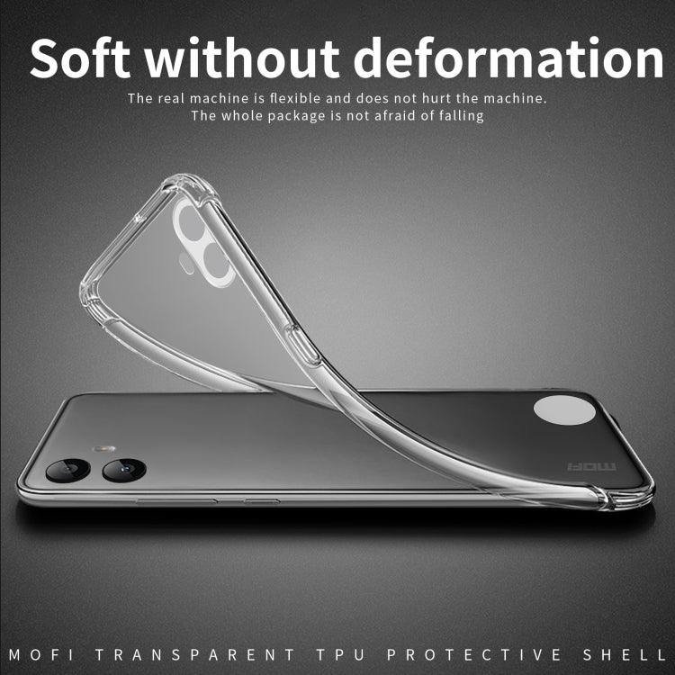 For Nothing CMF Phone 1 MOFI Ming Series Ultra-thin TPU Phone Case(Transparent)