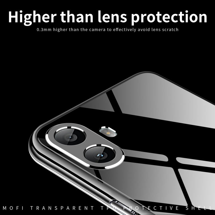 For Nothing CMF Phone 1 MOFI Ming Series Ultra-thin TPU Phone Case(Transparent)