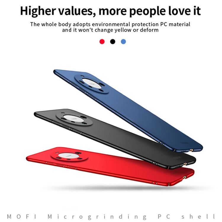 For Huawei Mate 60 Pro MOFI Micro-Frosted PC Ultra-thin Hard Phone Case(Blue)
