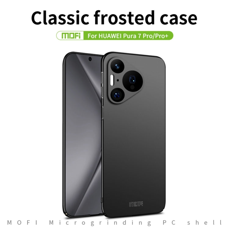 For Huawei Pura 70 Pro MOFI Micro-Frosted PC Ultra-thin Hard Phone Case(Blue)