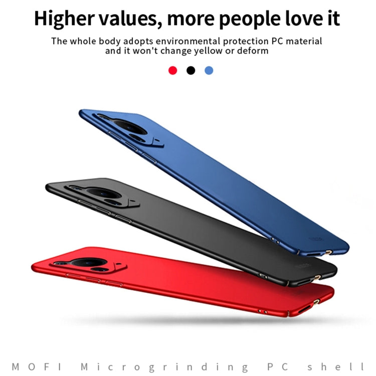 For Huawei Pura 70 Ultra / P70 Art MOFI Micro-Frosted PC Ultra-thin Hard Phone Case(Red)