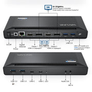 Wavlink UG69PD2 Dual 4K Fast Charging Integrated Docking Station, Plug:AU Plug