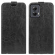For Motorola Moto G Power 5G 2024 R64 Texture Single Vertical Flip Leather Phone Case(Black) - Motorola Cases by PMC Jewellery | Online Shopping South Africa | PMC Jewellery | Buy Now Pay Later Mobicred