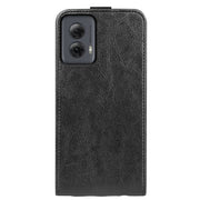 For Motorola Moto G Power 5G 2024 R64 Texture Single Vertical Flip Leather Phone Case(Black)