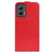 For Motorola Moto G Power 5G 2024 R64 Texture Single Vertical Flip Leather Phone Case(Red)