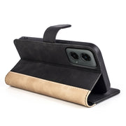 For Motolora Moto G 5G 2024 Stitching Horizontal Flip Leather Phone Case(Black)