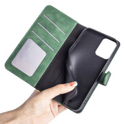 For Motolora Moto G 5G 2024 Stitching Horizontal Flip Leather Phone Case(Green)