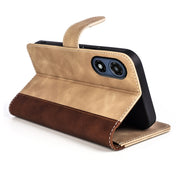 For Motorola Moto G Play 2024 Stitching Horizontal Flip Leather Phone Case(Yellow)