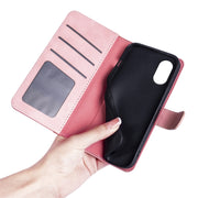 For Motorola Moto G Play 2024 Stitching Horizontal Flip Leather Phone Case(Red)