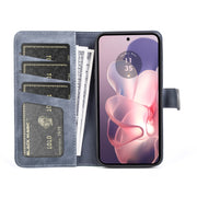 For Motolora Moto G Power 5G 2024 Stitching Horizontal Flip Leather Phone Case(Blue)
