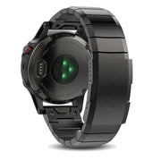 For Garmin Forerunner 945 22mm Titanium Alloy Quick Release Watch Band(Black)