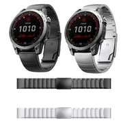 For Garmin Instinct 22mm Titanium Alloy Quick Release Watch Band(Black)