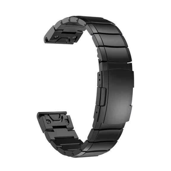 For Garmin Enduro 26mm Titanium Alloy Quick Release Watch Band(Black)