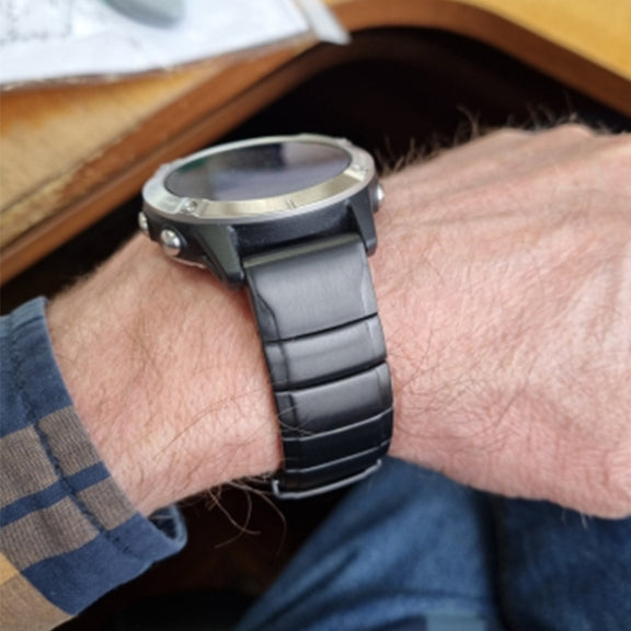 For Garmin Tactix 7 26mm Titanium Alloy Quick Release Watch Band(Sliver)