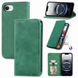 For iPhone 16e Retro Skin Feel Magnetic Flip Leather Phone Case(Green) - iPhone 16e Cases by PMC TechLife | Online Shopping South Africa | PMC TechLife | Buy Now Pay Later Mobicred