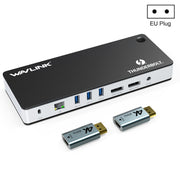 Wavlink UTD21H 60W Host Charging Thunderbolt 3 Docking Station 4K Dual Display 11 in 1 Ports, Plug:EU Plug