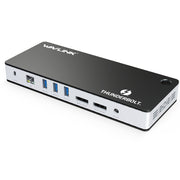 Wavlink UTD21H 60W Host Charging Thunderbolt 3 Docking Station 4K Dual Display 11 in 1 Ports, Plug:UK Plug