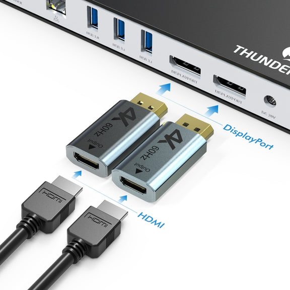 Wavlink UTD21H 60W Host Charging Thunderbolt 3 Docking Station 4K Dual Display 11 in 1 Ports, Plug:EU Plug