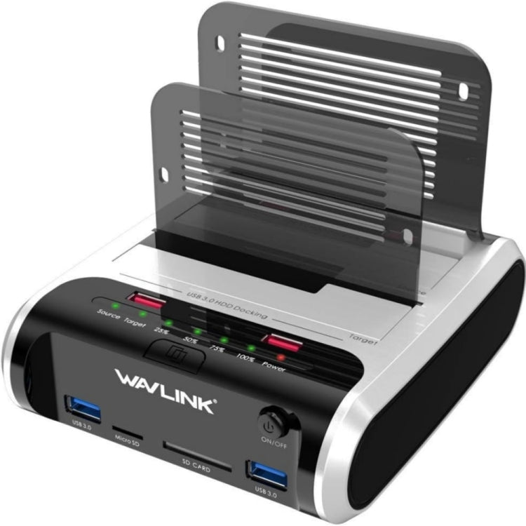 Wavlink ST336A SSD HDD Fast Offline Clone SATA  USB 3.0 External Hard Drive Case(EU Plug)