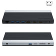 Wavlink UMD05 Display Port HDMI Port RJ45 Ethernet Triple Display MST Laptop Docking Station, Plug:EU Plug - free shipping - PMC TechLife - Order now!