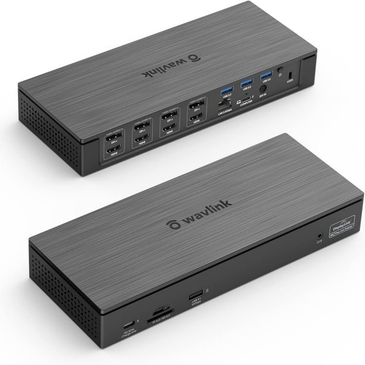 Wavlink UG69PD8 100W PD 18 in 1 Type-C Dock Compatible Type-C Universal Docking Station, Plug:AU Plug