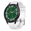 For Samsung Galaxy Watch 6 Classic 47mm 20mm Diamond Textured Silicone Watch Band(White) - Watch Bands by PMC TechLife | Online Shopping South Africa | PMC TechLife | Buy Now Pay Later Mobicred