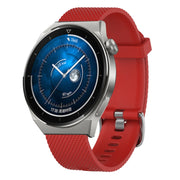 For Huawei Watch 4 Pro 22mm Diamond Textured Silicone Watch Band(Dark Grey)